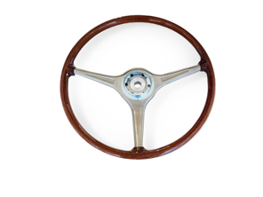 Volante in legno, mogano, 420 mm. Porsche 356 B / 356 C - 9350000