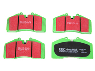 Pastiglie freno anteriori EBC GREEN Porsche 928 85-92 - 92835193901, 92835193902, 92835193904, 94435193902, 96535193903, 99335193901, 99335193905 - DP2767