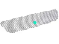 Front bumper ventilation grille, centre. Porsche 991 R / GT3 / GT3 RS - 99150571191