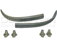 Achterbumper (Niet gelast) met beugels. Porsche 356 - 356A (1952 - 59) - P1266, PP1266, 64450502101