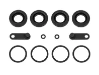 Kit de tapa guardapolvo y junta para pistón de pinza de freno trasero. Porsche 993 C4S / turbo / GT2 - 95135291910 - 228013