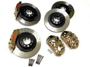 Kit de freno delantero y trasero PFC Racing, con discos ranurados de 380mm. Porsche 996 / 997 / 991 Turbo - 0380.0002 - 96.380.290.365.02, 96.380.290.365.01, 95.405.290.365.12, 95.405.290.365.11