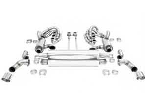 CARGRAPHIC GT Sport Exhaust System, With ID42 GT Manifolds, With Heating. Porsche 964 Carrera 2/4/RS - 96411104504, 96411104605, 96411104502, 96421103905, 96421103932, 96421104004