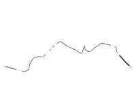 Conduite de pression de direction assistée, Centre. Porsche 997.1 - 99734744503, 99734744502