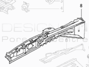 Aile intérieure avant. Porsche 996 / 986 Boxster - 99650193500GRV, 99650193604GRV