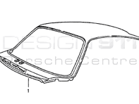 Roof Skin Outer Coupe. Porsche 993 1994-98 - 99350308706GRV, 99350308703, 99350308703GRV