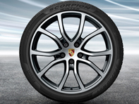 Cerchi in lega da 21' Cayenne dal design esclusivo e pneumatici invernali Porsche originali - 9Y0044602L, 9Y0044617L, 9Y0044612L