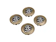 适用于保时捷 Taycan / Panamera 的 Aurum（缎面光泽）轮毂盖，带有单色保时捷盾徽 - 9J1073000C