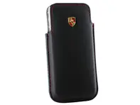 Porsche Case for iPhone 5/6 , Black with Red stitching - WAP0300170E