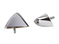 Mounting bracket set for rear reflector, chromed. Porsche 356B / 356C - 64473150705, 64473150805 - 1696002410, EQ960010