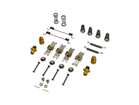 Handbrake shoes fitting kit. Porsche 911 65-89 - PCG35209712
