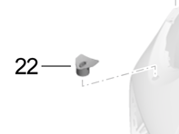 Headlamp washer retaining plate. Porsche 991.2 Turbo 2017>> - 99150576103, 99150576203
