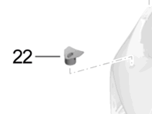 Headlamp washer retaining plate. Porsche 991.2 Turbo 2017>> - 99150576103, 99150576203