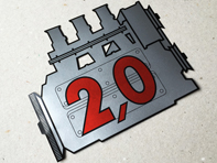 Achterruit 2.0L Motor Sticker voor Porsche 911 - 91170110200