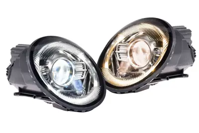 Juego de faros LED para vehículos con volante a la izquierda. Porsche 993 con homologación E. - 99363105200, 99363105100, 99363190300, 99363105102, 99363103101, 99363103102 - LF993M, LF993C