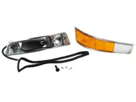 Frontblinkergehäuse, Metal Inc-Linse und Dichtung. Porsche 911 68-73 - PCG63193520, PCG63193620, 90163140103, 90163140203 - 1695401870, 1695401880