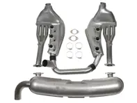 Kit d'échappement sport sans catalyseur 2 entrées 1 sortie. Porsche 911 3,2 litres 1984-89 - 93011104300, 93021102901 - 1620802610