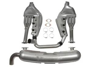 Set di scarico sportivo senza catalizzatore 2 in 1 out. Porsche 911 3.2ltr 1984-89 - 93011104300, 93021102901 - 1620802610