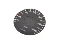 Scala tachimetrica per la conversione da miglia a km/h, meccanica, per Porsche 911 1975-83. - 93064153300 - 911886-03