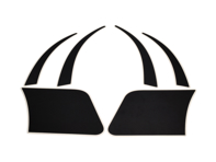 Steinschlagschutz schwarz Set. Porsche 944 Lackschutzfolie - 94455932100, 94455932200, 94455932300, 94455932400, 94455932500, 94455932600