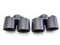 Échappement Deluxe Quad-Style Tail Pipes, en finition noir satiné. Porsche 997.2 Carrera - 99711115130, 99711135130, 99711198330, 99711199130, 99711135230, 99711198430, 99711199231, 99711199240, 99711199140, 99711115230