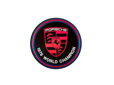 Wereldkampioen 1976 Raamsticker - 91170110328