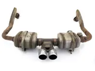 Silencieux d'échappement d'occasion, côtés gauche et droit, avec sortie d'échappement. Porsche 718 Boxster/Cayman - 982251051C, 982251052C, 982251051F, 982251052F, 982251051G, 982251052G, 982251051J, 982251052J, 982251051L, 982251052L