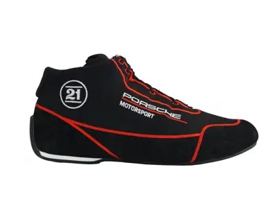 Racelaars in zwart Porsche Motorsport Air-S Speed