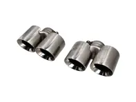 DesignTek Auspuffendrohre Edelstahl poliert für Porsche 997 - 99711198210, 99711198211, 99711115200, 99711115201, 99711115100, 99711115101, 99711198110, 99711198111