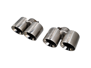 DesignTek Auspuffendrohre Edelstahl poliert für Porsche 997 - 99711198210, 99711198211, 99711115200, 99711115201, 99711115100, 99711115101, 99711198110, 99711198111