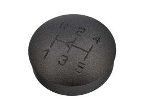Gear knob insert Alloy engraved, Black. Porsche 928 / 924 Turbo - 928424073031AJ - GI928