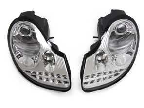 Koplamp met LED-lampen voor Porsche 996 / Boxster 986 rechts gestuurde auto's - 99663115704, 99663115804, 98663113121, 98663113221 - DP204-CH2