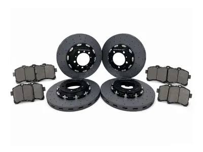 Carbon Ceramic Uprated Brake Disc and Pad Kit. Porsche 981 Spyder - 98135240300, 98235240400, 99135140301, 99135140401 - 9M98135103100, 9M99135194802, 9M99735294800