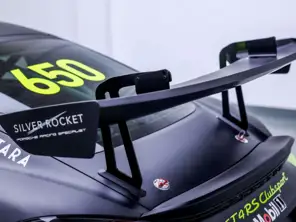 Juego de elevadores de cuello de cisne de alerón trasero de aleación de aluminio 2017 de 3 pulgadas. Porsche 981 GT4 / 718 GT4 - 98151268100, 98151268182, 98151268200, 98151268282 - SRRISERAL