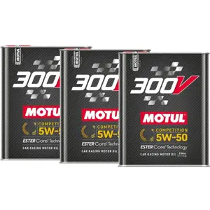 MOTUL 300V COMPETITION 5W-50 发动机油 6 升 - 110859