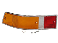 Lentille de clignotant arrière avec jante chromée. Porsche 911 - 91163192303, 91163192403