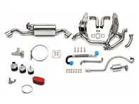 Sport Performance Package Dual Oval Outlet Tailpipes. Porsche 911 turbo Flatnose - 93011103806, 93021103301, 93021103304