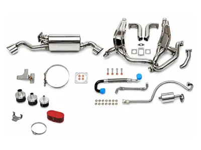 Pack Performance Sport : Double sortie d'échappement ovale. Porsche 911 Turbo Flatnose - 93011103806, 93021103301, 93021103304