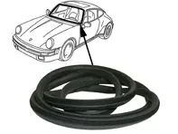 Joint caoutchouc de lunette avant. Porsche 911 / 964 - 96454122500 - 1685900500
