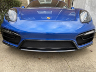 Ensemble complet de treillis métallique pour grille de pare-chocs avant. Porsche 981 GT