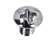 Vite autofilettante per vetri, cromata, M4x6. Porsche 356/911/912 1960-77 - 90014800202