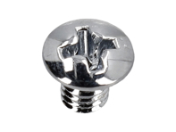 Selbstschneidende Schraube für Fensterverglasung, Chrom, M4x6. Porsche 356 / 911 / 912 1960-77 - 90014800202