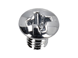 Self Tapping Screw For Window Glazing, Chrome, M4x6. Porsche 356 / 911 / 912 1960-77 - 90014800202