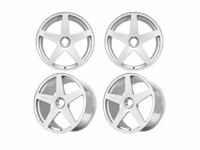 DD1 Centre Lock Alloy Wheel Set Gloss Silver. Porsche 992.1 GTS - 9M992GT, 9MMAG992TGTSC, W04169001, W04162001 - 992.25.14.F.GS, 992.25.15.R.GS