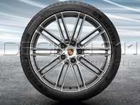 21' Panamera (971) Turbo Design Jantes en alliage et pneus d'été Porsche d'origine - 971044660G