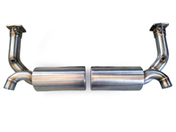 Sports exhaust rear silencers without catalytic converters Porsche 997 turbo - P0.021.C01, 99711102772