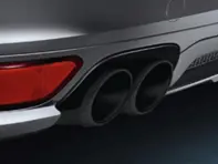 Auspuff Endrohre GTS Sport Schwarz. Porsche 958 Cayenne - 95804420010