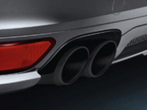 Auspuff Endrohre GTS Sport Schwarz. Porsche 958 Cayenne - 95804420010