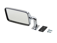 Door mirror rectangle Durant Style with rim. Porsche 914 - 91473103910 - MRS14.1.101, MRS141100, 1689100500