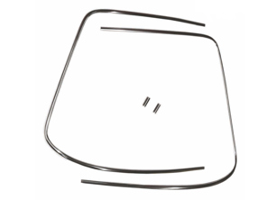 Kit moldura luneta cromada Porsche 911 1965 a 1983 - 64454192106, 90154191220, 90154191120